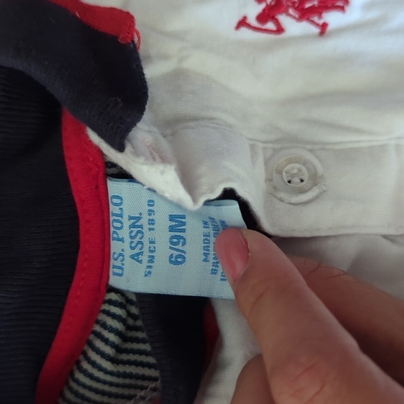 U.S Polo Assn. Overalls with Long Sleeve One Piece Size 6/9 Month - Picture 8 of 9